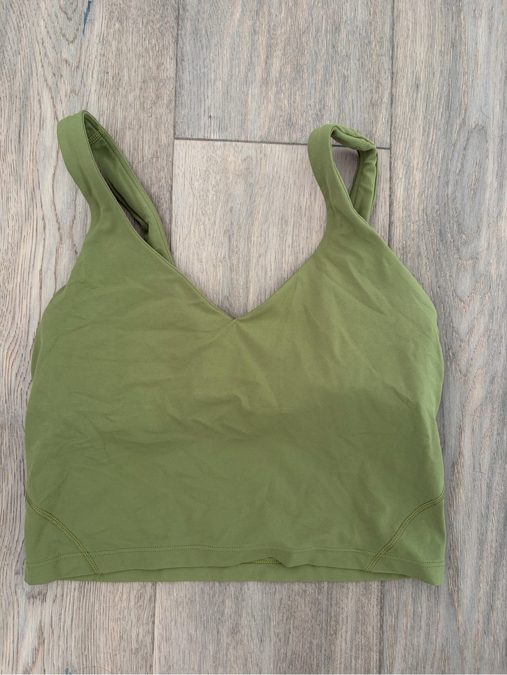 Olive Green Women's Seamless Bralette